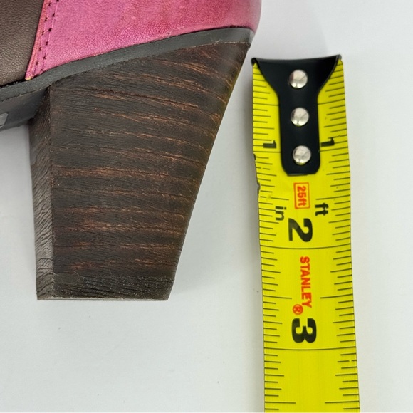 L’ARTISTE Spring Step Purple Turquoise Brown Tassle Western Ankle Boots Heels 38 - Picture 11 of 11